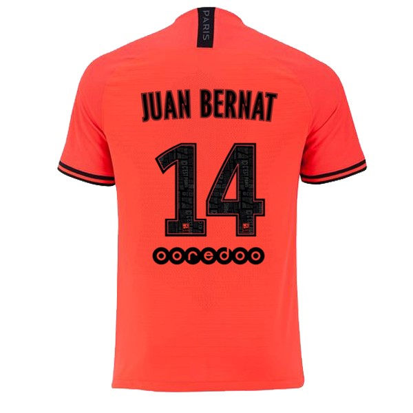 JORDAN Camiseta Paris Saint Germain NO.14 Juan Bernat 2ª 2019/20 Naranja